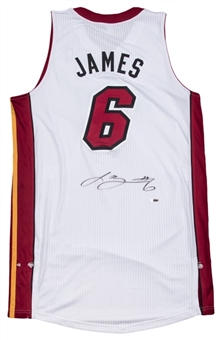 LeBron James Signed 2010-11 Miami Heat Home Jersey (UDA)